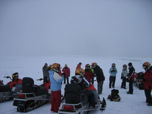 snow mobiling