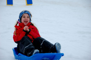 snow sledding