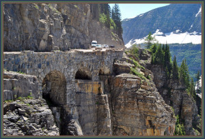 Triple Arches Bridge Glacier National Park MT