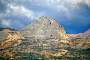 Squaw Mountain Seen At Glacier National Park
